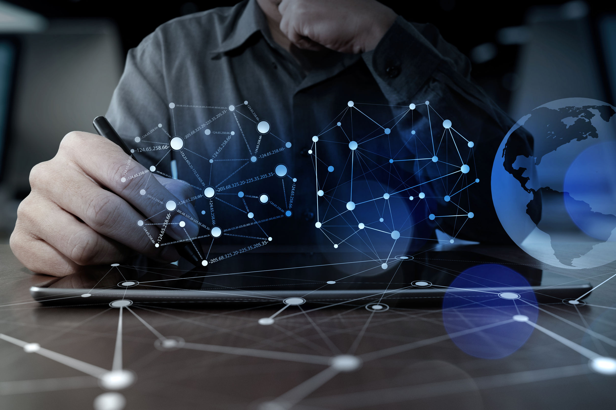 Network engineer managing digital infrastructure