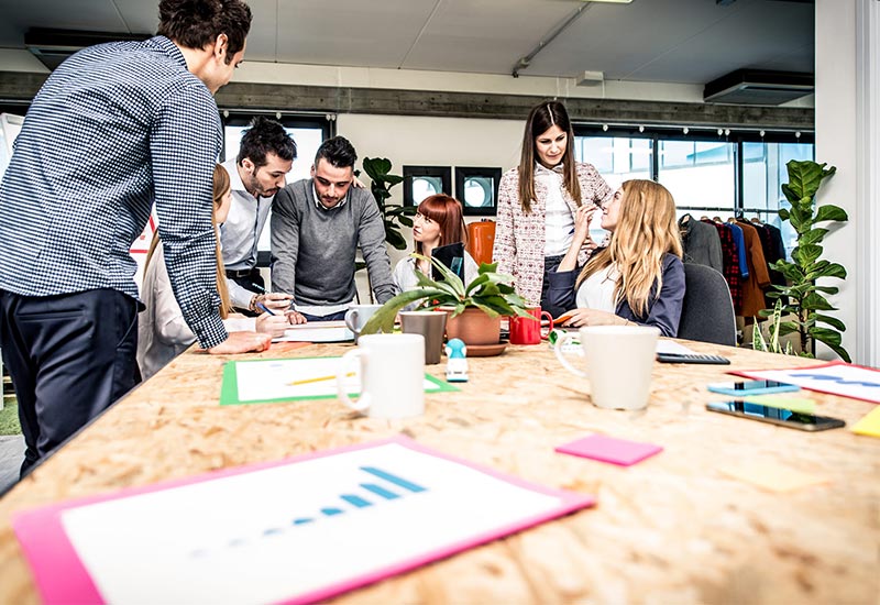 IT Realms team planning a project delivery